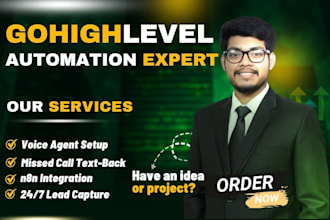 setup gohighlevel automation with ai voice agent, chatbot and n8n