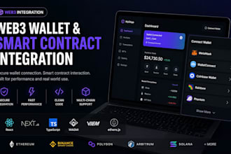 integrate web3 wallet smart contracts and blockchain into your dapp