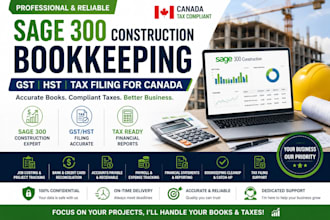 do sage 300 construction bookkeeping gst hst and tax filing for canada