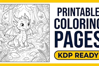 design coloring pages, coloring sheets, and KDP books