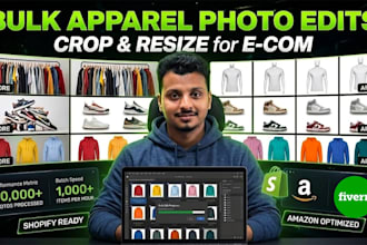 batch edit, crop, and resize high resolution product photos
