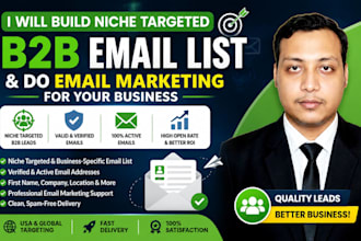build a niche targeted b2b email list and do email marketing