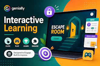 genially escape room quiz interactive lesson  learning games