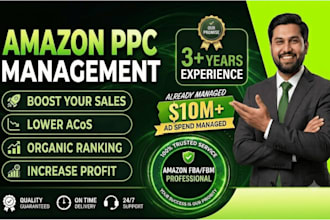 manage amazon ppc, amazon ads and amazon advertising campaign