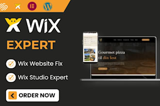 fix wix website, convert figma to wix, redesign wix website, build wix website