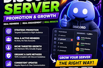 grow your discord server with targeted organic promotion, discord server boost