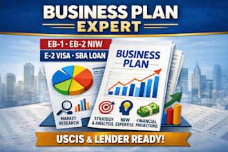 draft business plans tailor to eb1, eb2 niw and spa loans