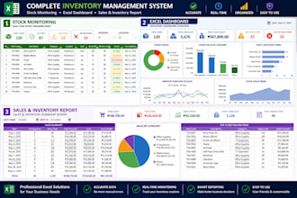 create a professional excel inventory tracker