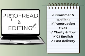 proofread and edit your articles, blog posts