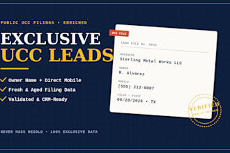 provide exclusive ucc leads