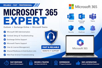 fix microsoft 365, outlook, exchange online and teams issues