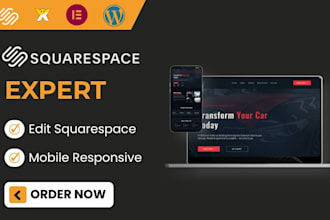 edit squarespace website, redesign squarespace website, fix squarespace issues