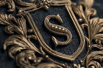 designs luxury crest logo for brand and business