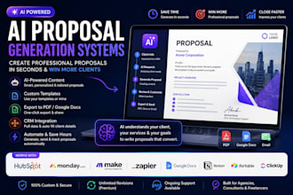 build ai proposal generation systems for agencies and consultants