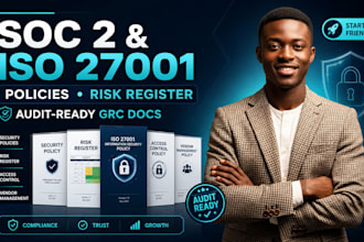 create iso 27001 soc 2 grc docs, risk assessment and audit readiness