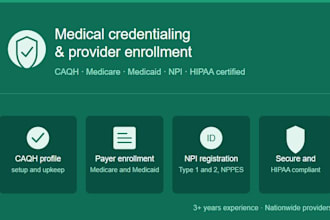 do provider credentialing, insurance enrollment and contracting