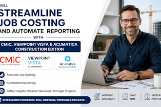 streamline job costing,automate reporting with cmic, viewpoint vista, acumatica