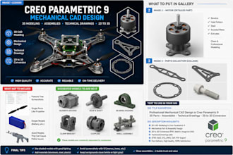 create professional 3d cad models using creo parametric 9