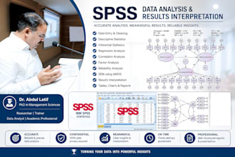 solve your business and research problem via spss and excel
