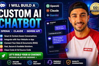 build a custom ai chatbot using openai, claude, or gemini API