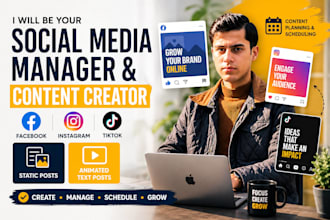 be your social media manager for content and posting