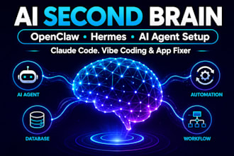 setup install open claw obsidian second brain mcp n8n hermes jarvis ai agent
