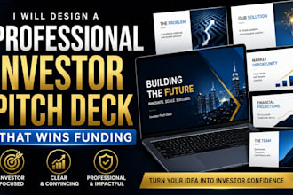 design a professional investor pitch deck for startups