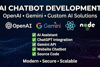 build an ai chatbot using openai or gemini API