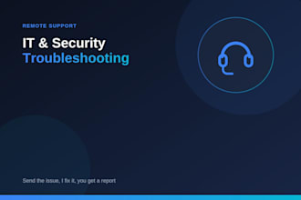 fix your it or security issue and send you a written report