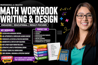 design engaging math workbooks, worksheets, and KDP ready printable books
