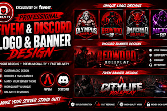 create custom fivem and discord logo and banner designs