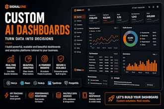 build a custom ai dashboard and analytics platform