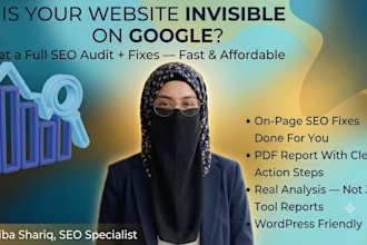 do a complete SEO audit report for your website