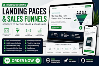 build a high converting landing page and lead generation funnel