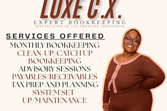 do quarterly online bookkeeping with quickbooks, microsoft excel
