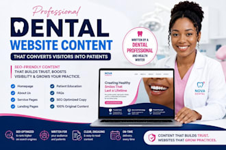write professional dental website content that converts visitors into patients