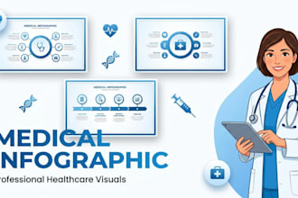 create professional medical infographic and healthcare illustrations