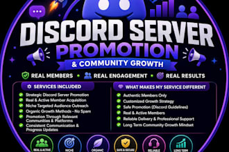 professional discord server growth, discord server promotion