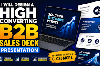 design a high converting b2b sales deck presentation
