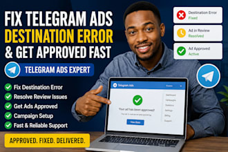 fix telegram ads telegram ads destination telegram ads approval