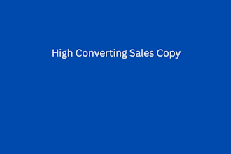 write professional sales copy and email sequences