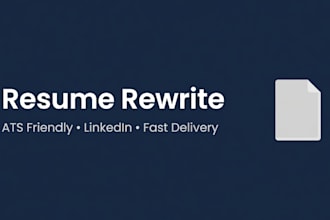 rewrite your resume and linkedin profile for job applications