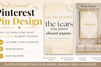 design eye catching pinterest pins in canva