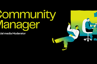 be your expert community manager and social media moderator