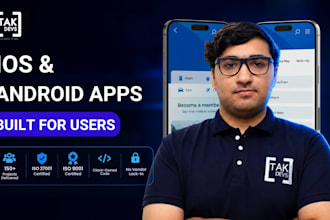 develop ai mobile app ios android flutter react native app developer