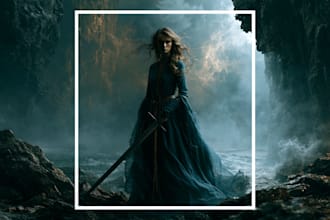 do a professional sci fi fantasy cover for your book