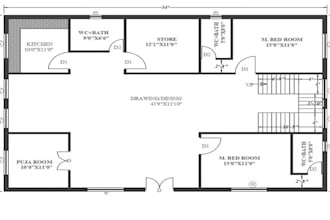 do house plan, autocad 2d floor plan and 3d floor plan with furniture placement