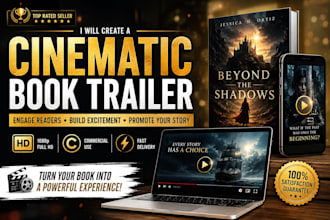 create a cinematic book trailer that captivates readers and showcases your story