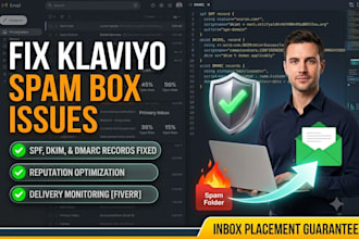 fix klaviyo spam box issues and repair domain deliverability