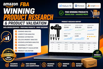 do winning amazon fba product research and product validation